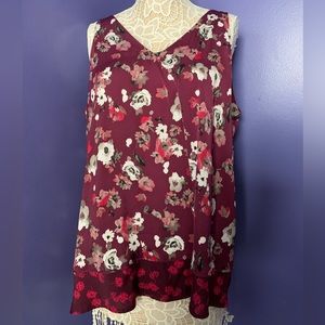 EUC Lane Bryant Floral Tank Top Plus Size 18